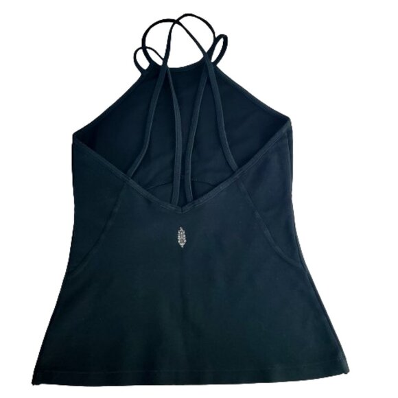 Free People Movement Black Strappy Open Back Tank. Size SM - Picture 4 of 7